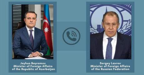 Главы МИД Азербайджана и России провели телефонный разговор