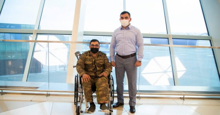 Фонд YAŞAT: Еще три тяжелораненых ветерана отправлены на лечение в Турцию