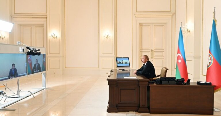 Президент Ильхам Алиев принял Фарида Гайыбова в связи с назначением министром молодежи и спорта