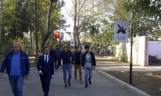 Группа журналистов из Украины находится в поездке в Гяндже