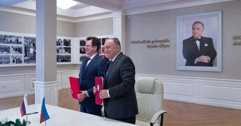 Азербайджанский и российский вуз подписали договор о сотрудничестве