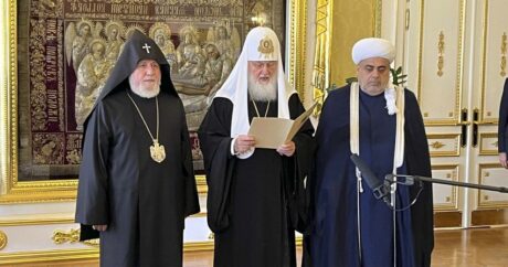 Религиозные лидеры Азербайджана, России и Армении выступили с заявлением по итогам встречи в Москве