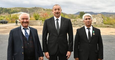 Президент Ильхам Алиев и Мехрибан Алиева встретились с отцом Шахрияра Мамедъярова