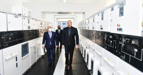 Ильхам Алиев принял участие в открытии новой подстанции в Джебраиле