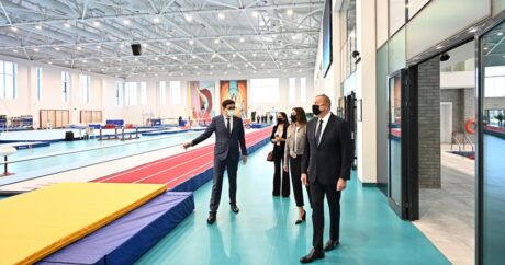 Президент ознакомился с новым зданием Национальной гимнастической арены