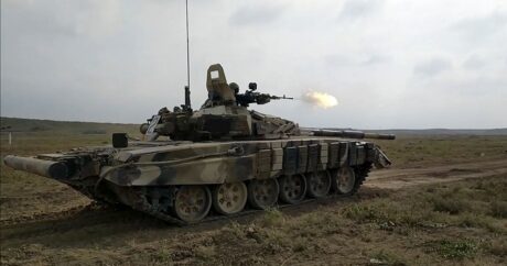 Танковые подразделения ВС Азербайджана выполнили боевые стрельбы
