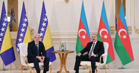 Президент Ильхам Алиев встретился с членом президиума Боснии и Герцеговины