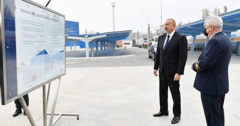 Президент Ильхам Алиев открыл новое Баладжарское локомотивное депо