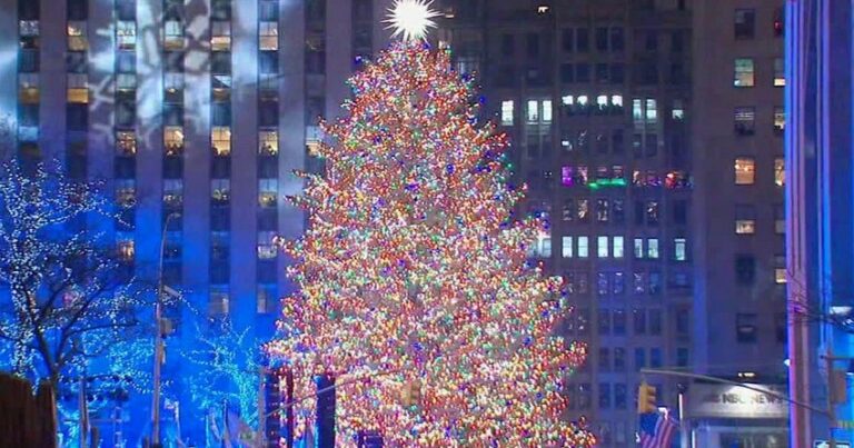 В Нью-Йорке прошла церемония зажжения огней рождественской ели
