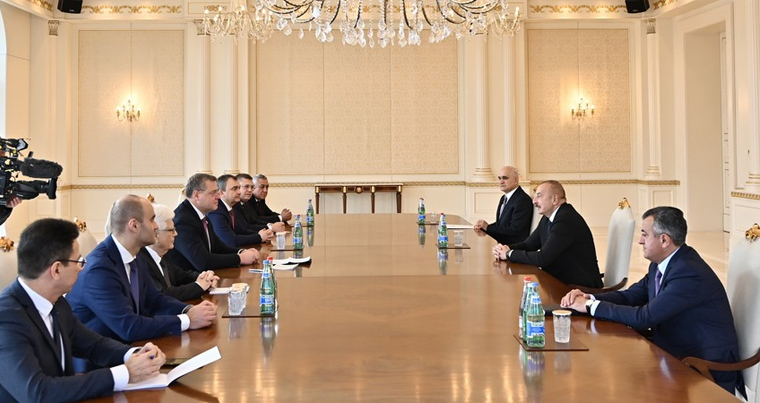 Президент Азербайджана принял делегацию Астраханской области