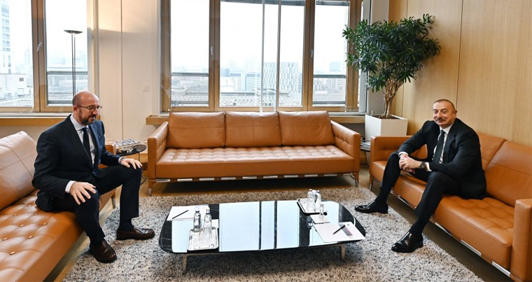 В Брюсселе состоялась встреча между Президентом Ильхамом Алиевым и президентом Совета Европейского Союза