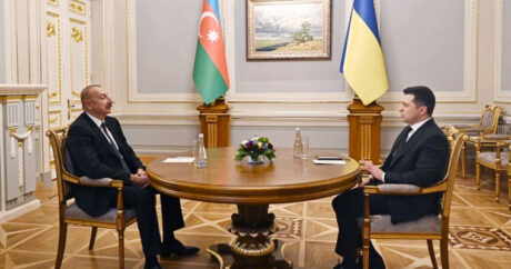 Состоялась встреча Президента Азербайджана Ильхама Алиева с Президентом Украины Володимиром Зеленским