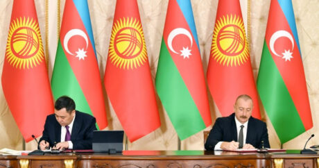 Состоялась церемония подписания азербайджано-кыргызских документов