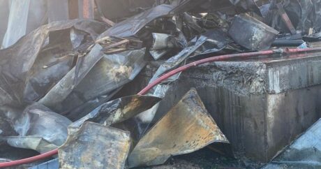 Пожар в «Промпарке Азерсун» потушен