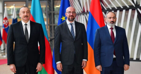 В Брюсселе состоялась встреча Президента Ильхама Алиева с президентом Совета Европейского Союза и премьер-министром Армении