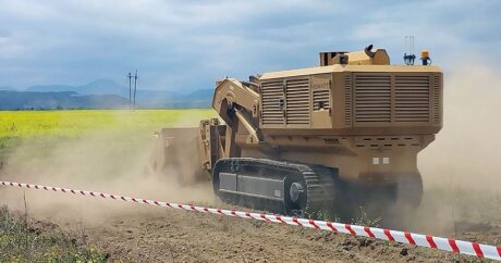 Продолжаются инженерные работы на освобожденных территориях Азербайджана 
