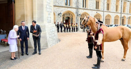 Британской королеве Елизавете II преподнесен подарок Президента Ильхама Алиева — карабахский скакун