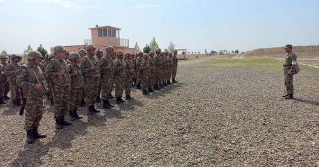 В Сухопутных войсках азербайджанской армии проведены практические занятия по огневой подготовке