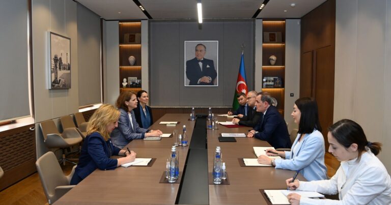 Джейхун Байрамов встретился с главой представительства МККК в Азербайджане