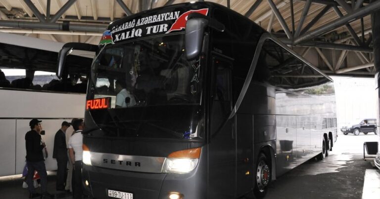 Первый автобус рейса Баку-Физули-Баку отправился в путь сегодня