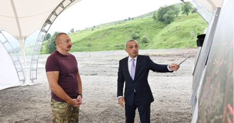 Президент Ильхам Алиев ознакомился с проектом водохранилища «Хакаричай» в Лачинском районе