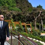 Президент Ильхам Алиев ознакомился с условиями, созданными в новом парке «Чемберекенд»