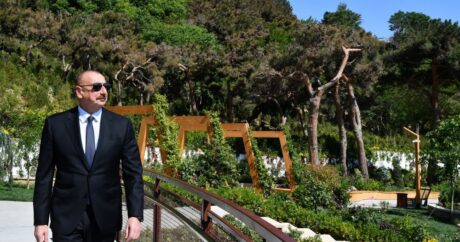 Президент Ильхам Алиев ознакомился с условиями, созданными в новом парке «Чемберекенд»