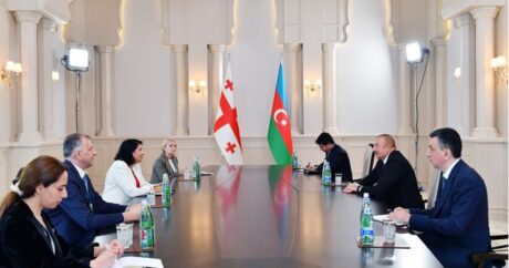 Президент Ильхам Алиев встретился с Президентом Грузии Саломе Зурабишвили