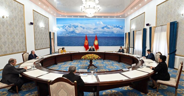 Сахиба Гафарова встретилась с Президентом Кыргызстана