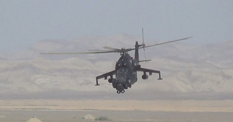 Проведены учения с вертолетными подразделениями ВВС Азербайджана