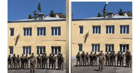 Азербайджанская армия в городе Лачин