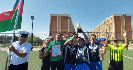 Военные моряки Азербайджана стали победителями футбольного турнира