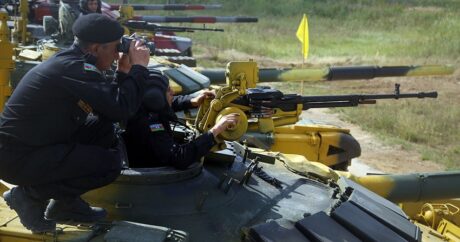 МО: Азербайджанские танкисты продолжают подготовку к конкурсу «Танковый биатлон»