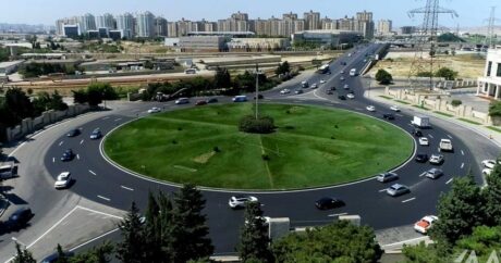 В Низаминском районе Баку отремонтирована кольцевая развязка