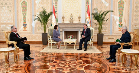 Сахиба Гафарова встретилась с президентом Республики Таджикистан