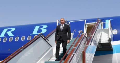 Президент Ильхам Алиев прибыл с визитом в Узбекистан