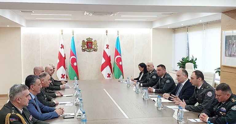Начальник Генштаба азербайджанской армии встретился с министром обороны Грузии