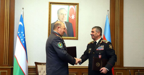 Между министерствами обороны Азербайджана и Узбекистана подписан План двустороннего сотрудничества