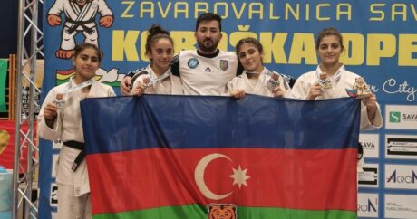 Азербайджанские дзюдоистки завоевали 8 медалей на турнире в Словении