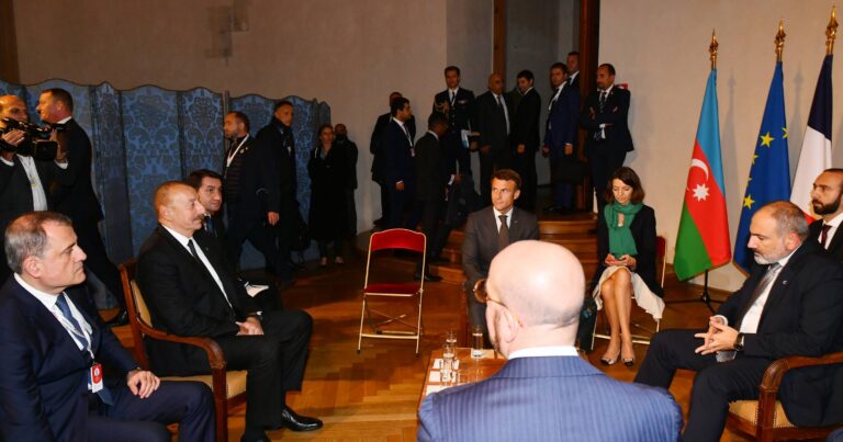 В Праге вновь состоялась встреча Президента Ильхама Алиева с Президентом Франции, президентом Совета Европейского Союза и премьер-министром Армении