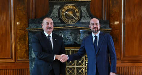 В Праге состоялась встреча президента Азербайджана с главой Совета ЕС