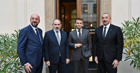 В Праге состоялась встреча Президента Ильхама Алиева с Президентом Франции, президентом Совета Европейского Союза и премьер-министром Армении