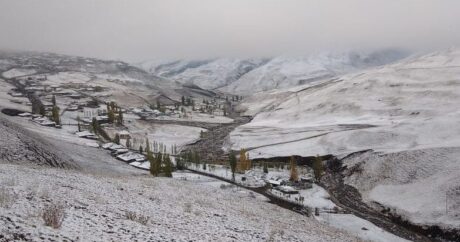 В горных селах Азербайджана выпал снег