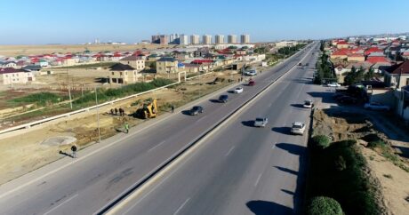 Начато строительство еще одного наземного пешеходного перехода на дороге Баку-Шемахы-Евлах