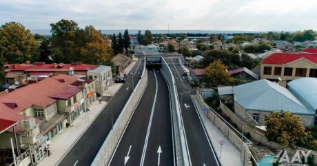 В Товузе сдан в эксплуатацию новый автомобильный тоннель