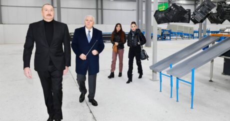 Ильхам Алиев ознакомился с предприятием по производству сухофруктов в селе Орта Зейзид