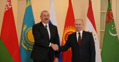 Президент Ильхам Алиев принял участие в заседании глав государств СНГ в городе Санкт-Петербург