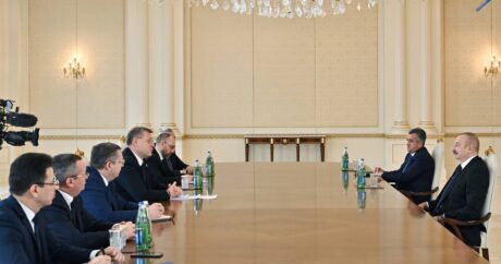 Президент Ильхам Алиев принял губернатора Астраханской области России