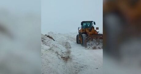 В Кяльбаджаре дороги очищаются от снега