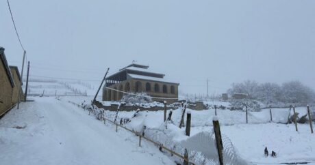 В Шамахинском районе выпал первый снег